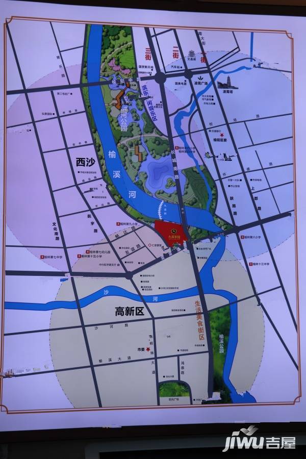 九溪半岛位置交通图1