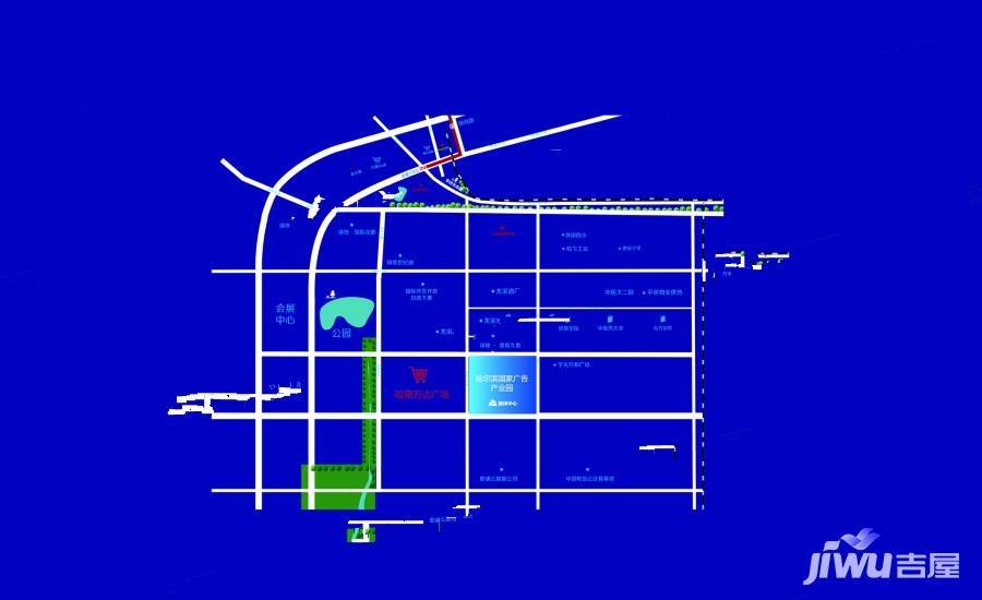 哈尔滨国家广告产业园位置交通图