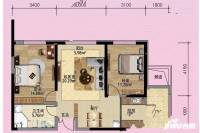 宝宇天邑环球港2室2厅1卫95.2㎡户型图