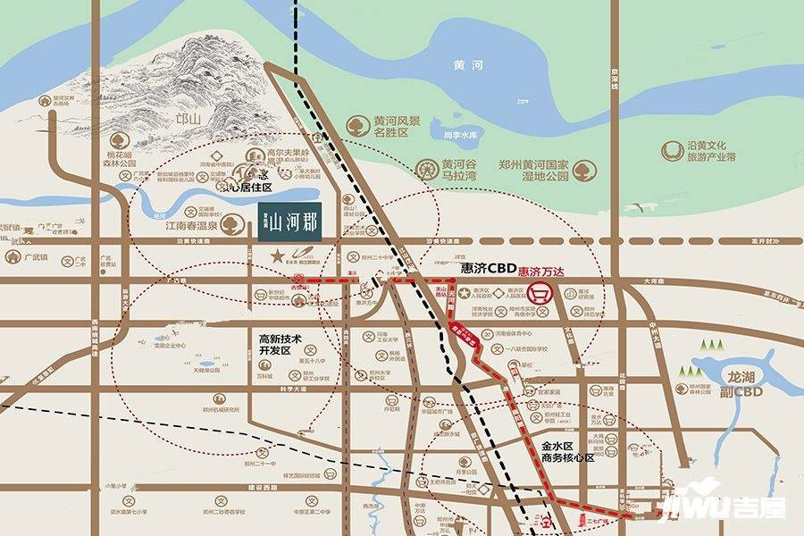 碧桂园思念翡翠城二期位置交通图
