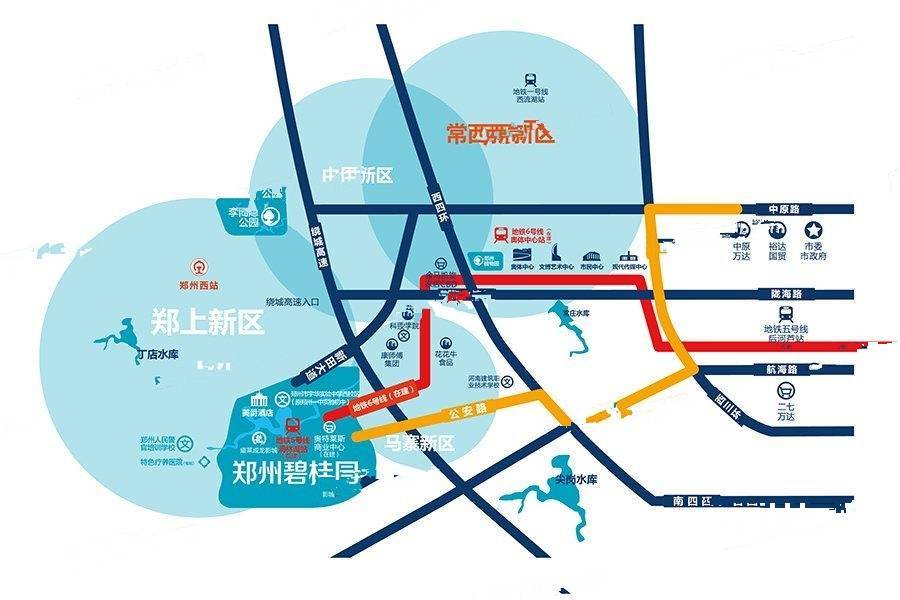 郑州碧桂园位置交通图图片