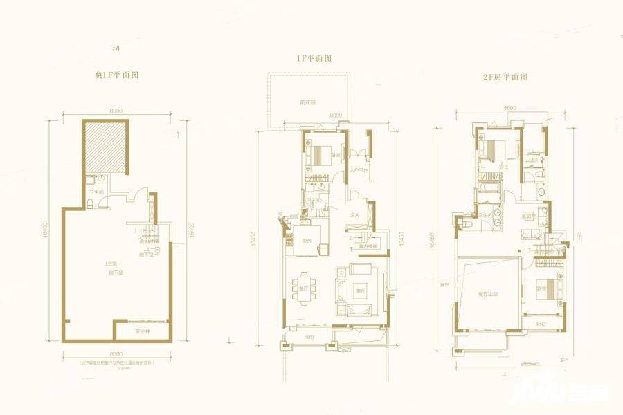 万科长基云庐3室3厅4卫200㎡户型图