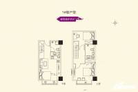 正中国际3室1厅2卫42㎡户型图