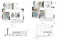 永威望湖郡4室2厅3卫186㎡户型图