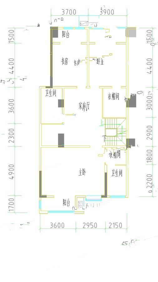 郑东龙湖一号4室3厅3卫425㎡户型图