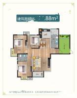 正商玖号院3室2厅2卫131㎡户型图