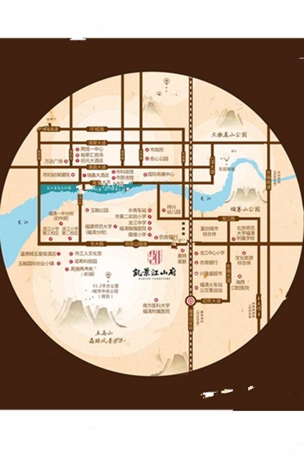 凯景江山府位置交通图