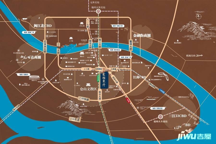 福晟雲樾東升位置交通图