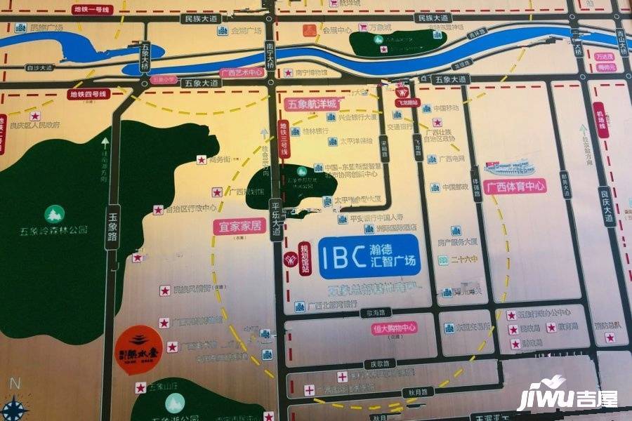 瀚德IBC汇智广场位置交通图