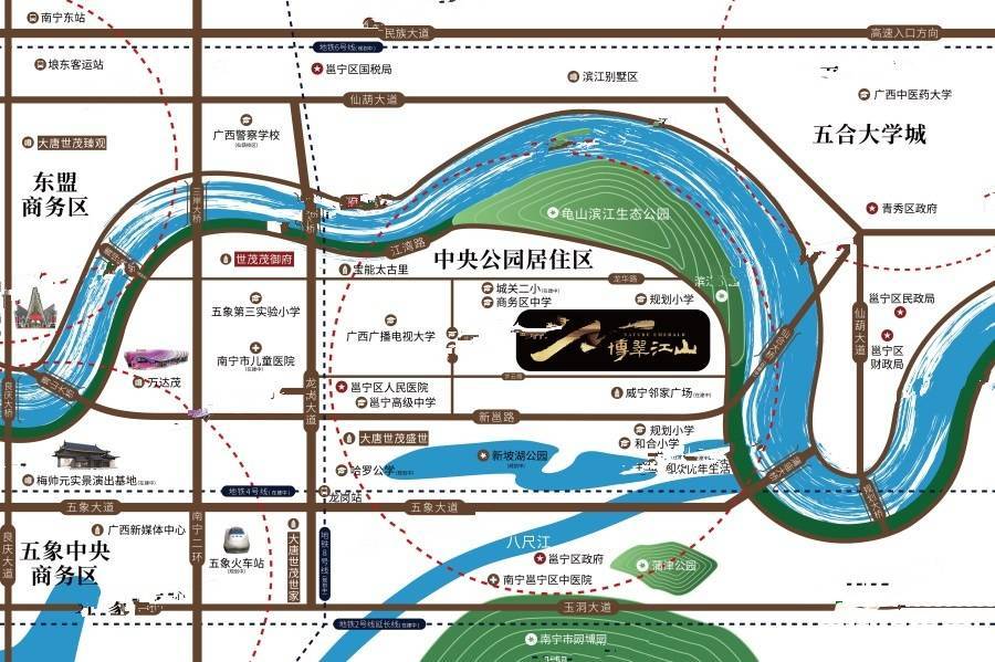 世茂金科博翠江山位置交通图
