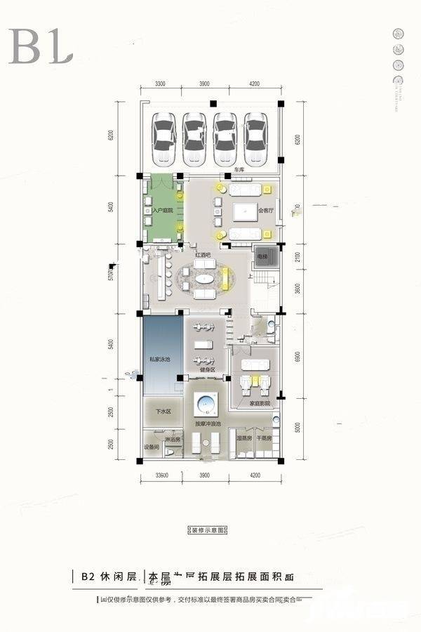 华夏院子8室3厅11卫430.7㎡户型图