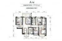 万科星都荟4室2厅2卫121㎡户型图