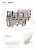 华润置地西园望江5室2厅3卫220㎡户型图