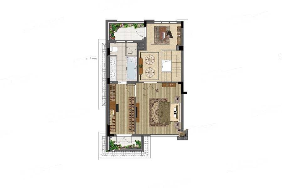 九洲御河湾4室6厅5卫240㎡户型图