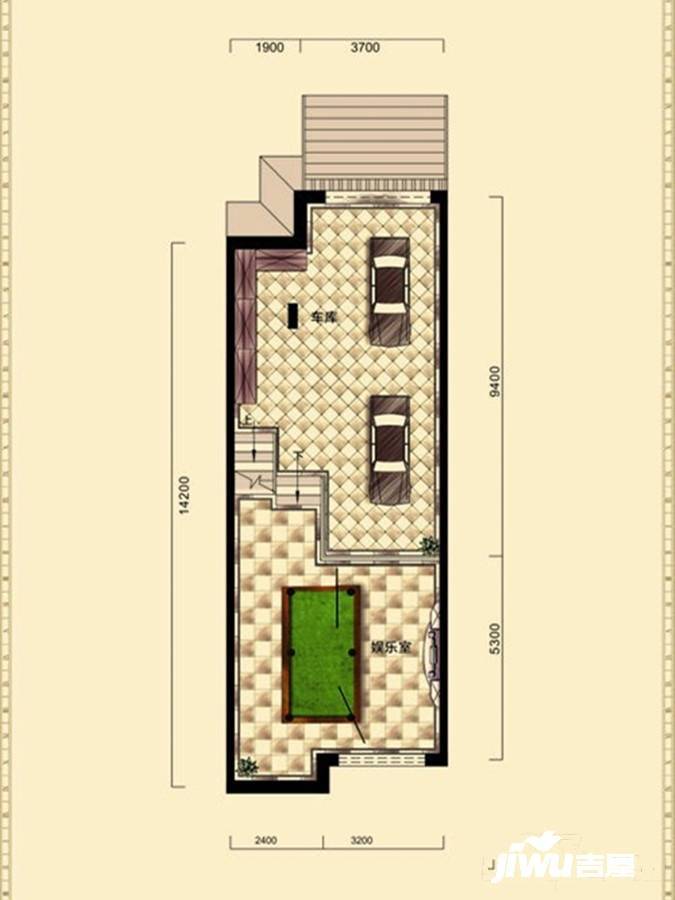 中鼎朗郡4室2厅4卫220㎡户型图