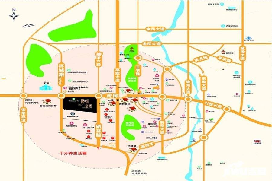 摩根城市广场位置交通图