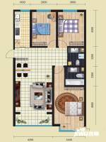 金汉御园3室2厅2卫129.5㎡户型图