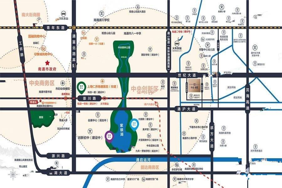 中南珑悦位置交通图