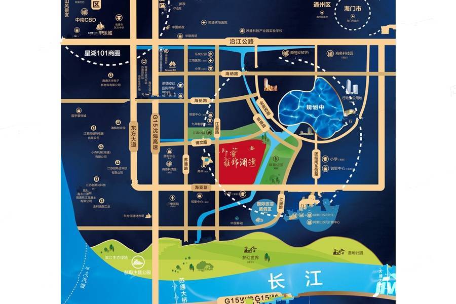 雍锦澜湾位置交通图图片