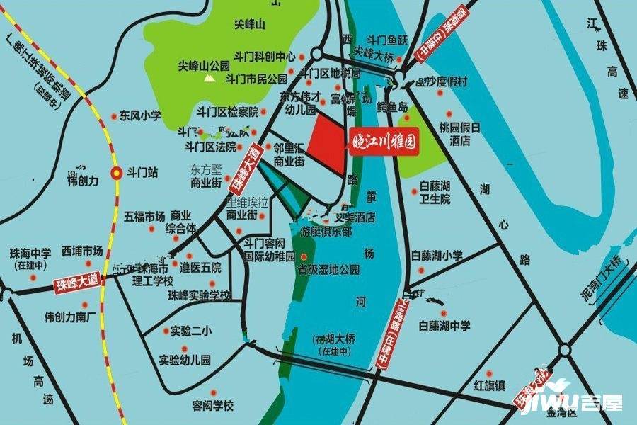 晓江川雅园位置交通图图片