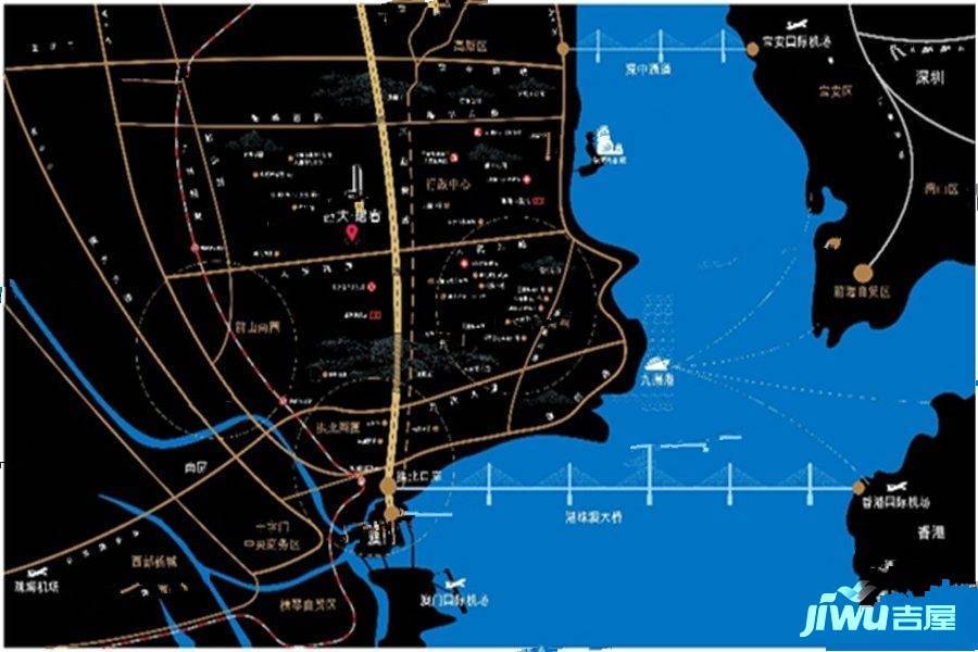 珠海恒大天玺位置交通图