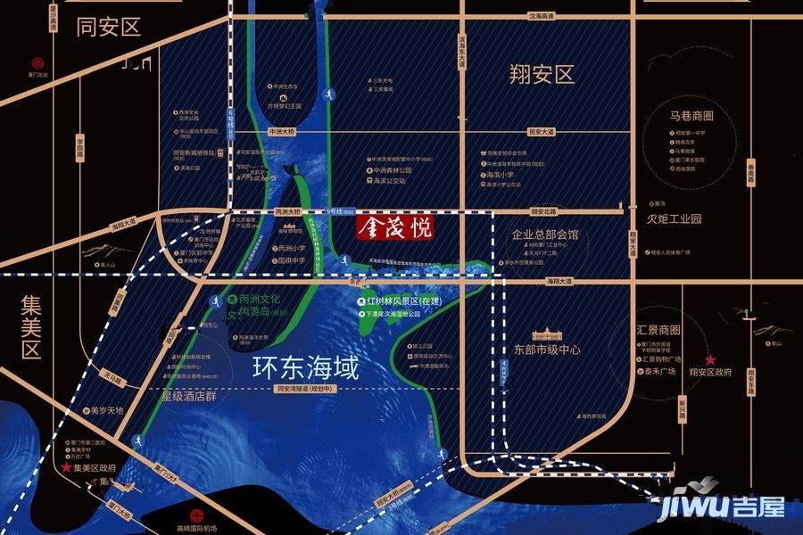 环东金茂悦粼湾位置交通图