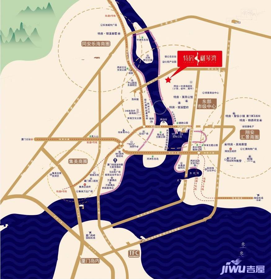 特房樾琴湾位置交通图图片