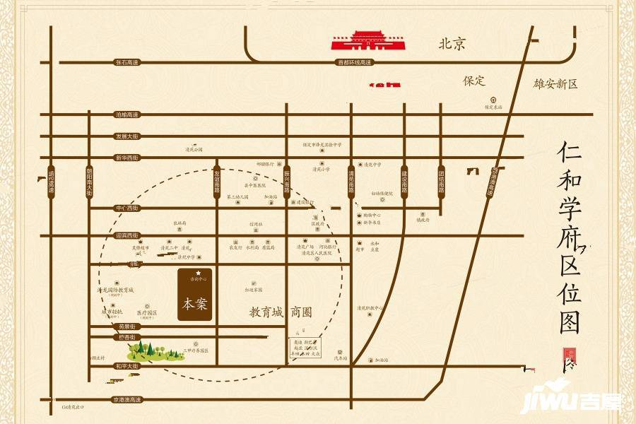 仁和学府位置交通图