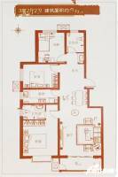 东城国际悦澜湾3室2厅2卫116㎡户型图