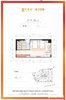 登泰丹霞苑（桔子公馆）1室1厅1卫