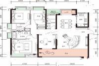 常德奥园誉景湾4室2厅2卫166㎡户型图