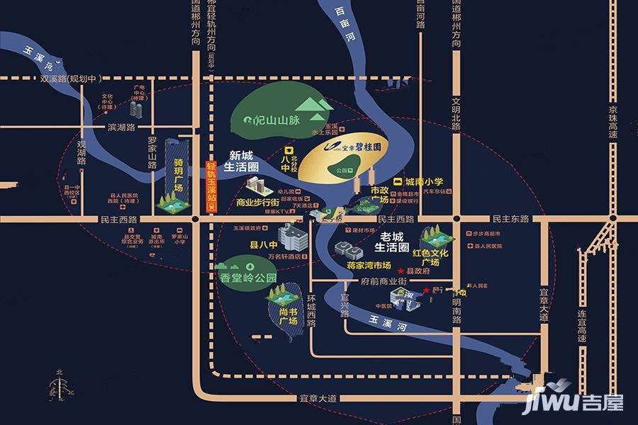 宜章碧桂园位置交通图