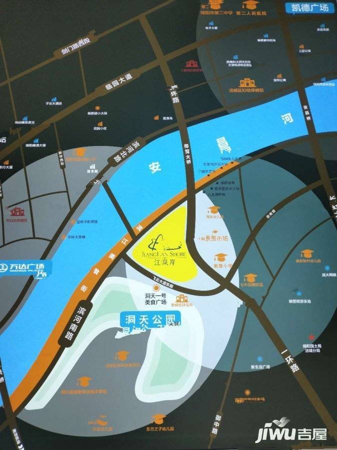 江岚岸位置交通图
