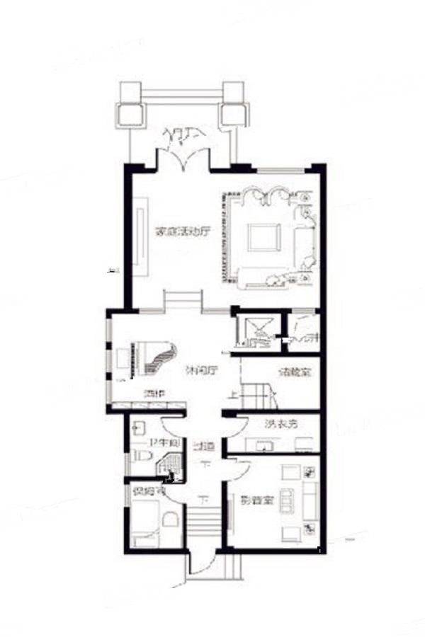 一号庄园5室2厅5卫337.2㎡户型图