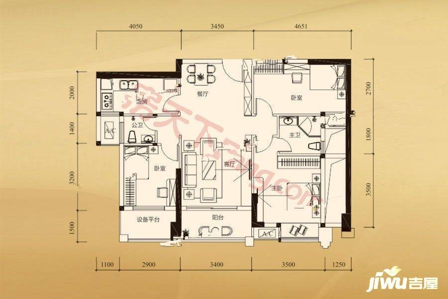 金紫名邦花园一区户型图