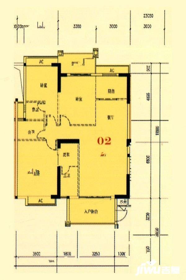 君庭明珠雅苑4室2厅3卫141.2㎡户型图