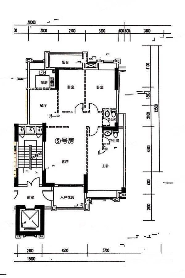 璟熙华园3室2厅2卫131㎡户型图