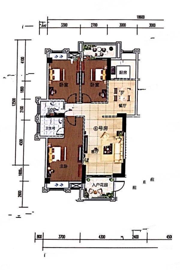 璟熙华园3室2厅2卫139㎡户型图