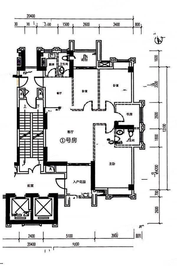 璟熙华园4室2厅2卫153㎡户型图