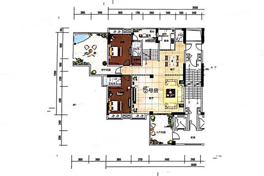 璟熙华园4室2厅3卫192㎡户型图