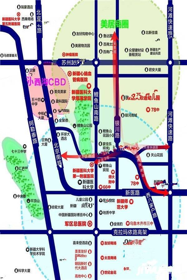 佳雨悦城二期位置交通图