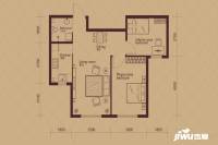 伟业富强天玺2室1厅1卫62㎡户型图
