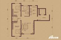 伟业富强天玺3室2厅1卫112㎡户型图