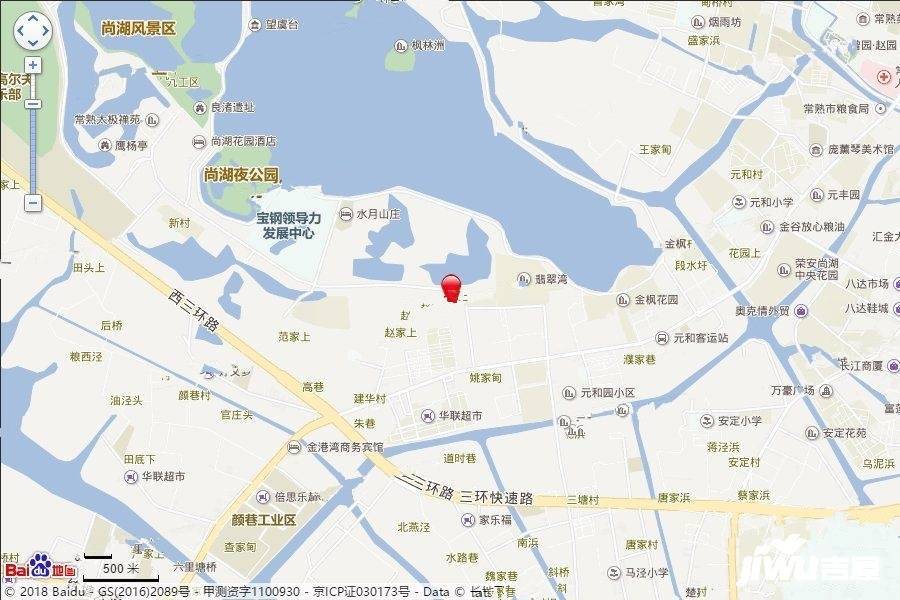 尚湖玫瑰园东区位置交通图