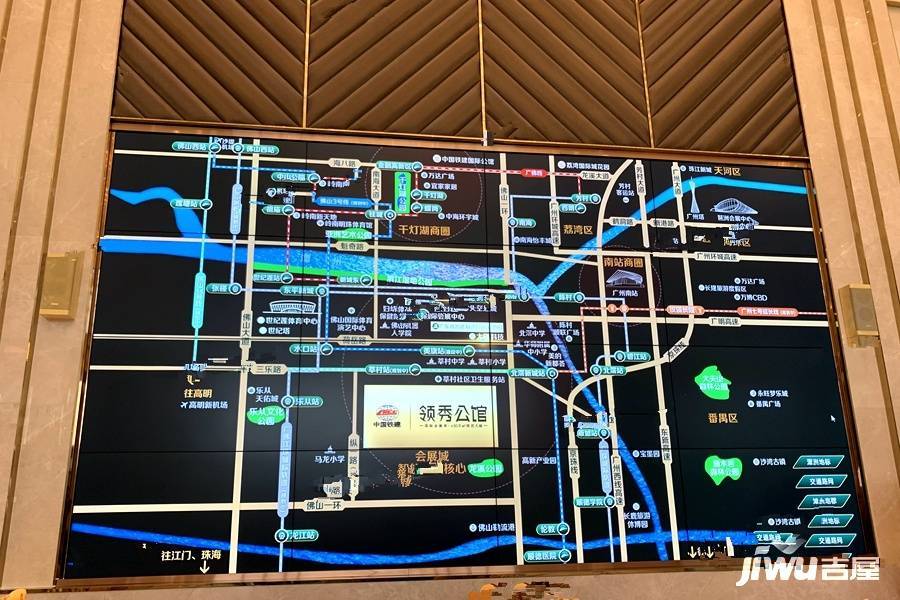 中国铁建领秀公馆位置交通图