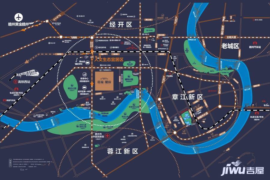 嘉福樾府位置交通图