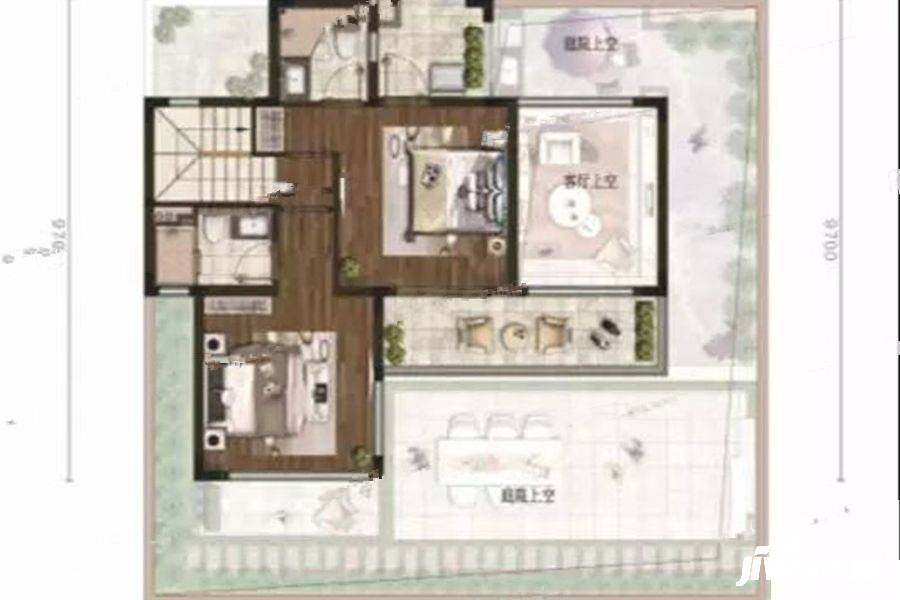 绿地经开国际城3室2厅3卫120㎡户型图