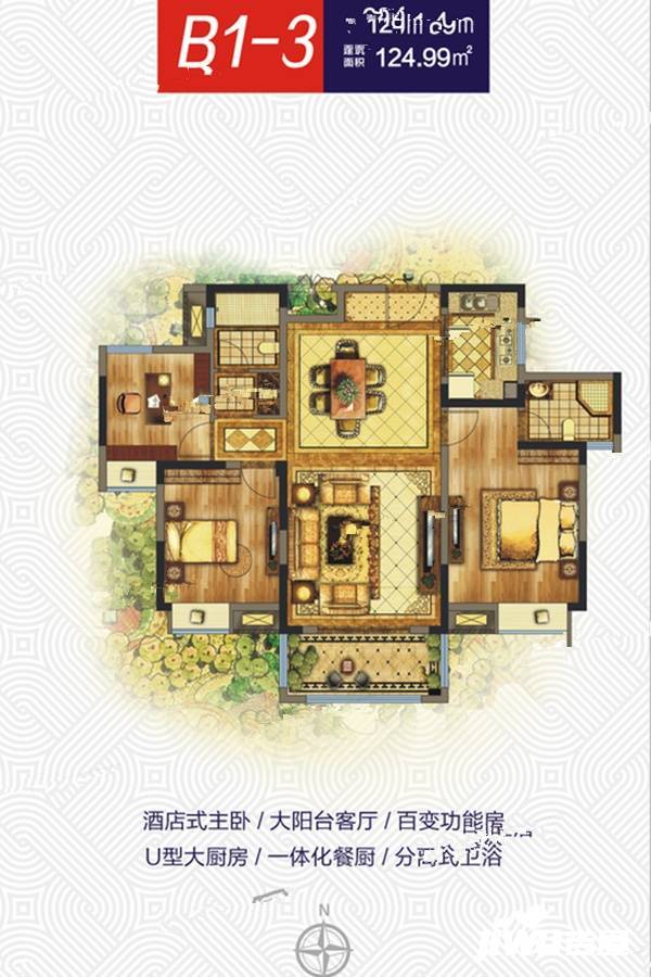 监利城市广场户型图