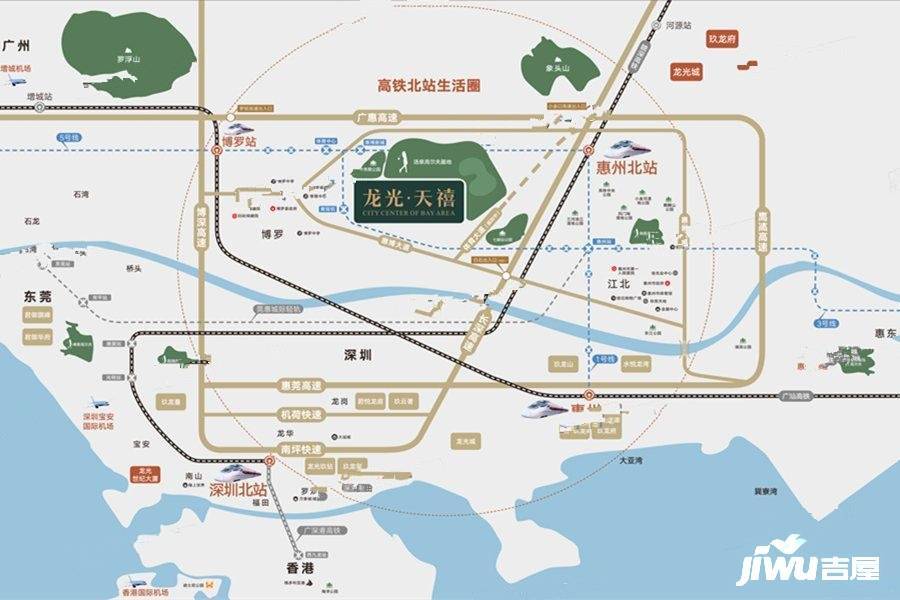 龙光玖悦城位置交通图
