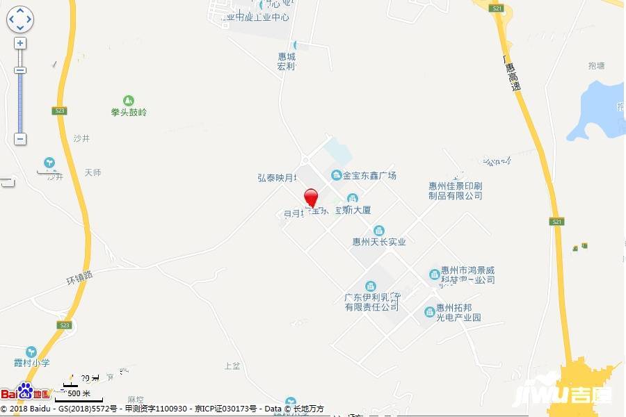 中惠玥园位置交通图